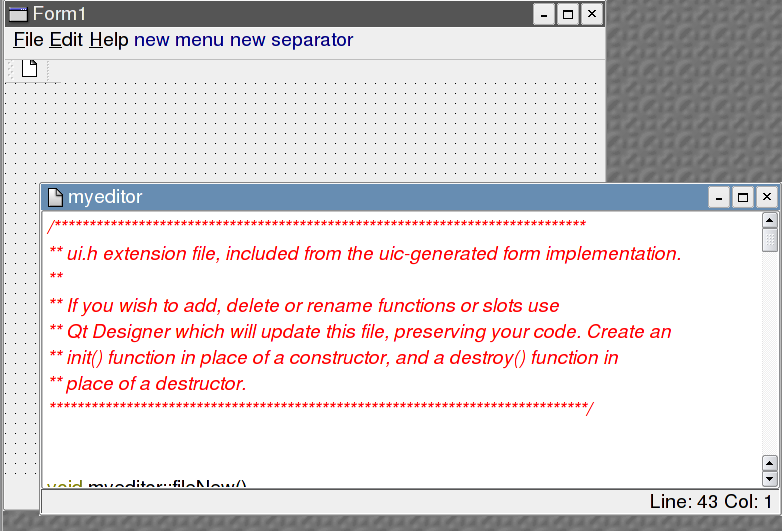 resultado de crear la forma ui.h