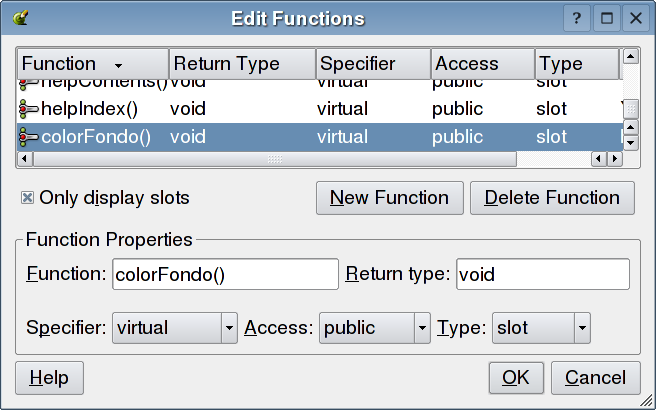 Agregando un nuevo slot: menu-dialogo